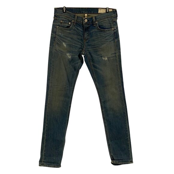 Rag & Bone The Dre Boyfriend Skinny Jeans in Armitage Size‎ 25 NWT - Picture 1 of 12